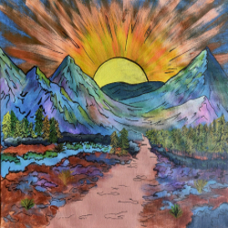 Picture of Painting Party - Psychedelic Sunset