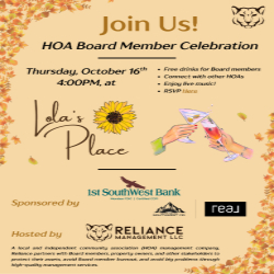 Picture of Reliance's HOA Board Member Celebration