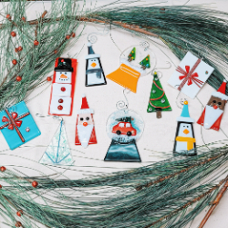 Picture of Holiday Fused Glass Ornament Workshop