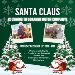 Picture of Santa Is Coming to Durango Motor Company!