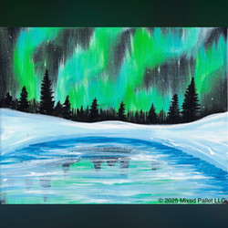 Picture of Paint & Sip - Northern Lights