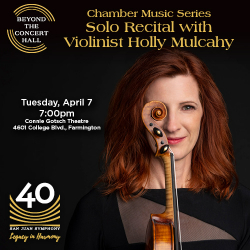 Picture of San Juan Symphony hosts Holly Mulcahy: Solo Violin Recital