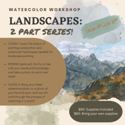 Picture of Watercolor Landscape Painting Workshop (2-Part Series)