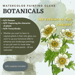 Picture of Botanical Watercolor Painting Workshop - Trees/shrubs