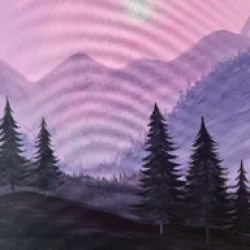 Pop Up Painting Party - Violet Mountains