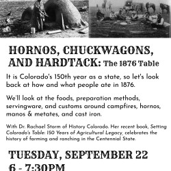 Hornos, Chuckwagons, and Hardtack: The 1876 Table