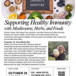 Supporting Healthy Immunity with Mushrooms, Herbs, and Foods