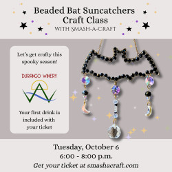 Beaded Bat Suncatchers Craft