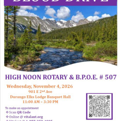 High Noon Rotary and Elks Club Blood Drive