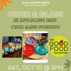 Cider & Glass: An Apple(less) Days Fused Glass Workshop