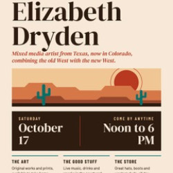 Elizabeth Dryden Pop Up on Brim and Boot's Patio
